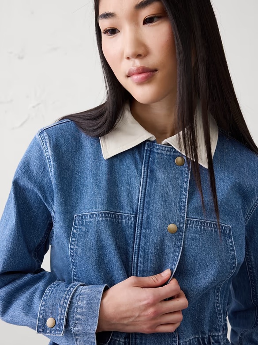 BR Denim Utility Jacket, Size S